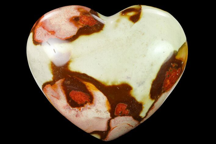 Wide, Polychrome Jasper Heart - Madagascar #167319